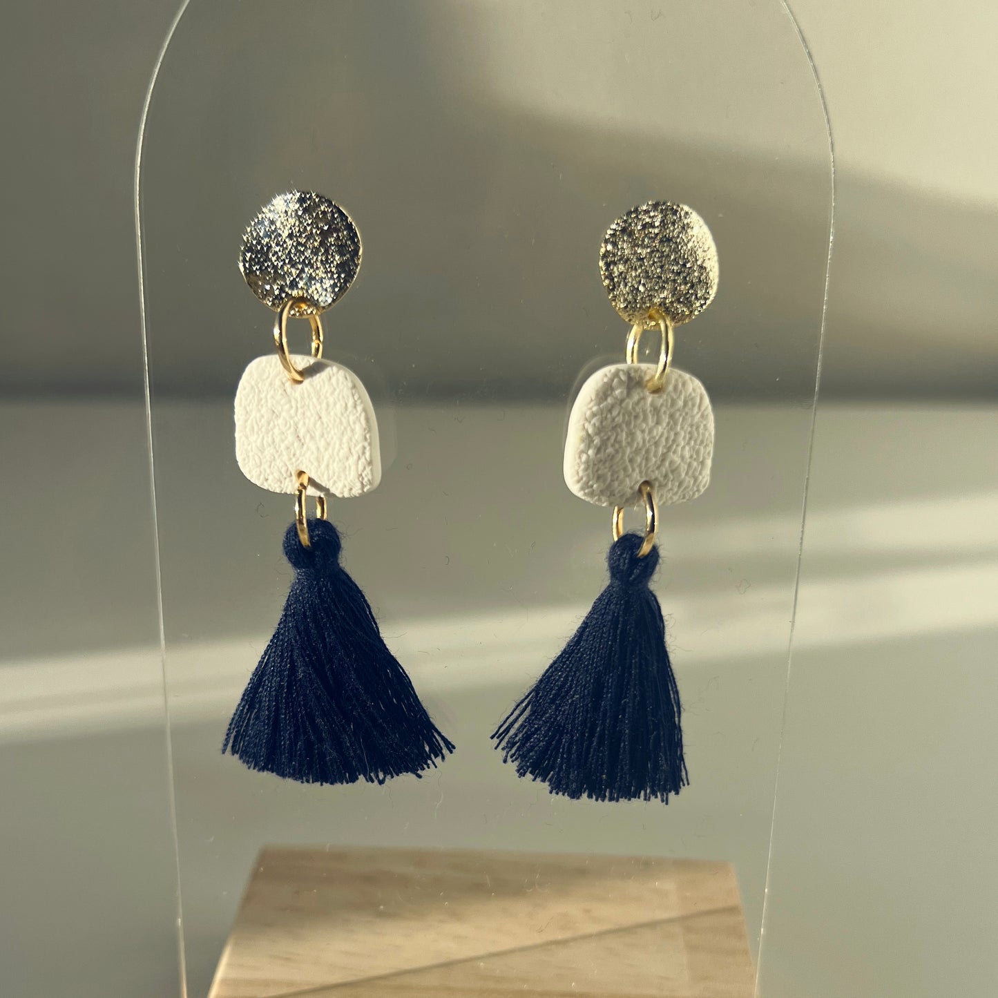 Frosted Dangle + Tassel