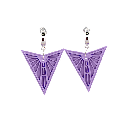 Medium Violet Valkyrie Half Hoops