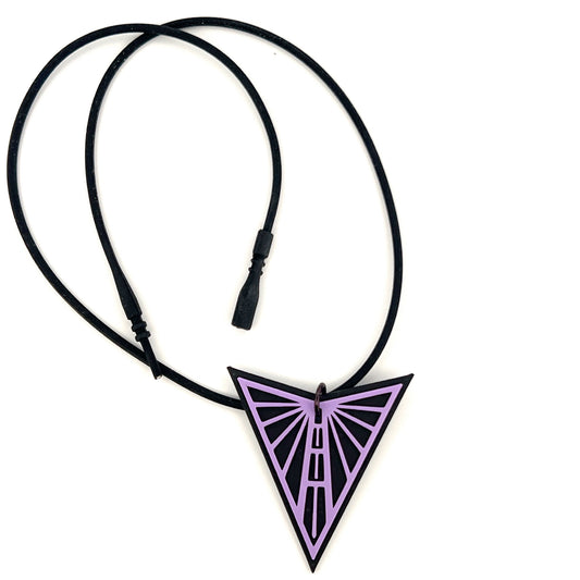 Black silicone tube necklace