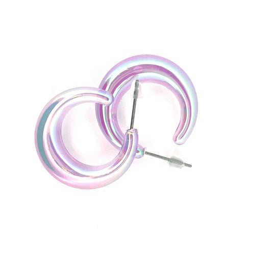 Iridescent Acrylic Hoops