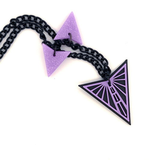 Black Chain Bracelet with Charms