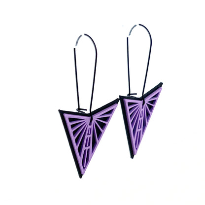 Medium Valkyrie Dangles - Black wire