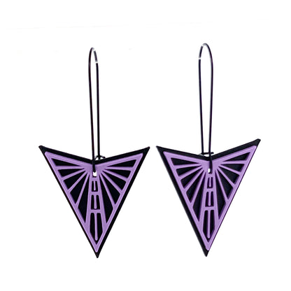 Medium Valkyrie Dangles - Black wire