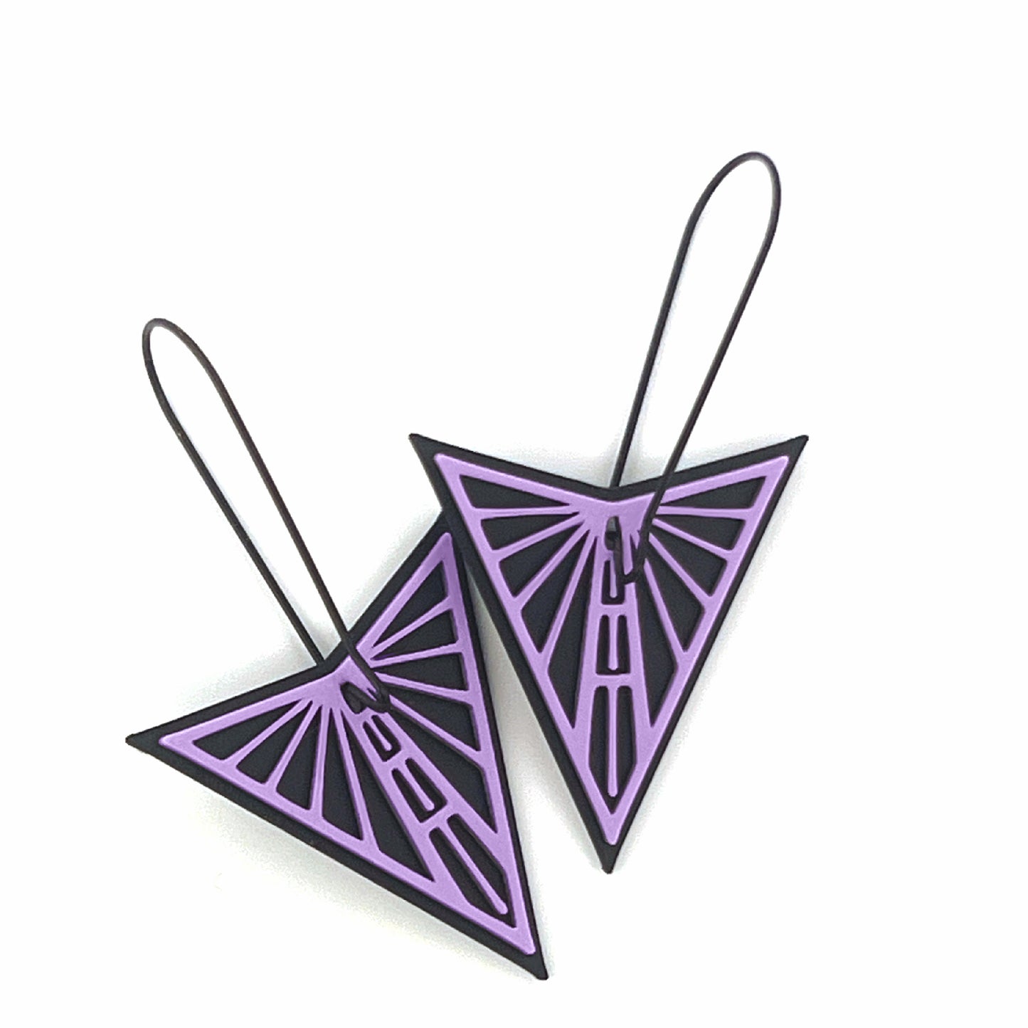 Medium Valkyrie Dangles - Black wire