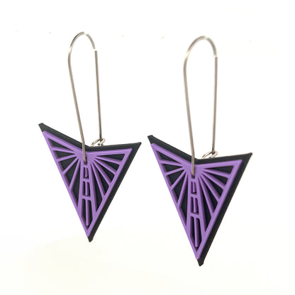 Medium Valkyrie Dangles - Silver wire