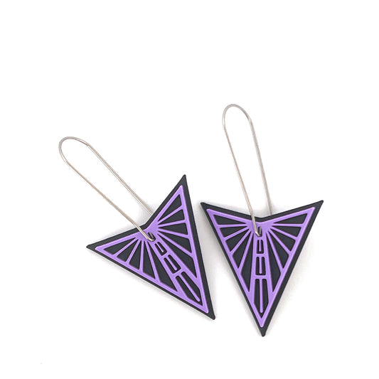 Medium Valkyrie Dangles - Silver wire