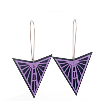 Medium Valkyrie Dangles - Silver wire