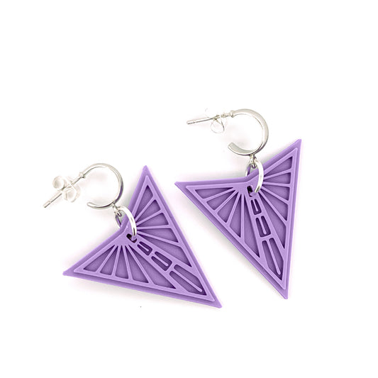 Medium Violet Valkyrie Half Hoops