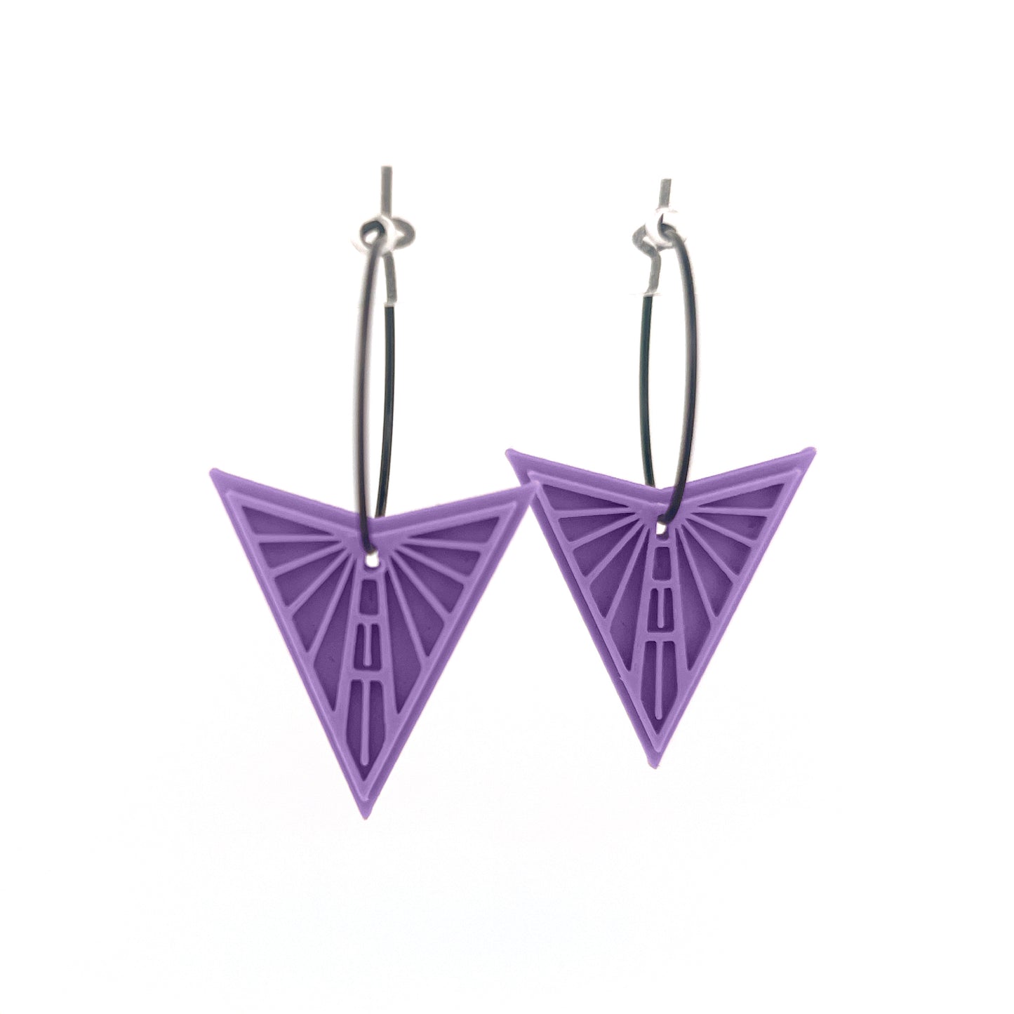 Small Violet Valkyrie Hoops