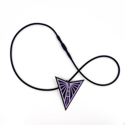 Black silicone tube necklace