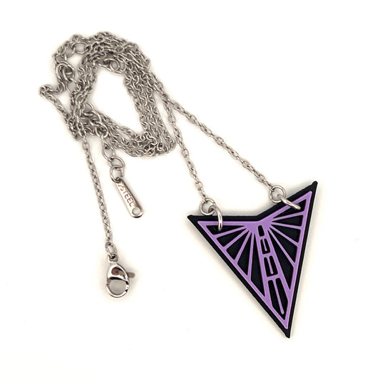 Split stainless steel cable chain necklace