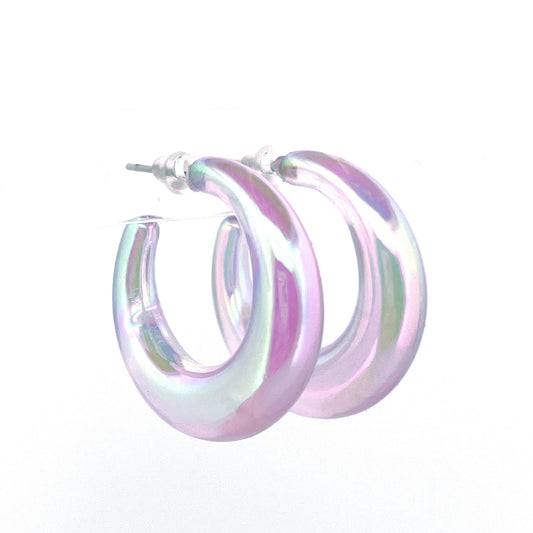 Iridescent Acrylic Hoops