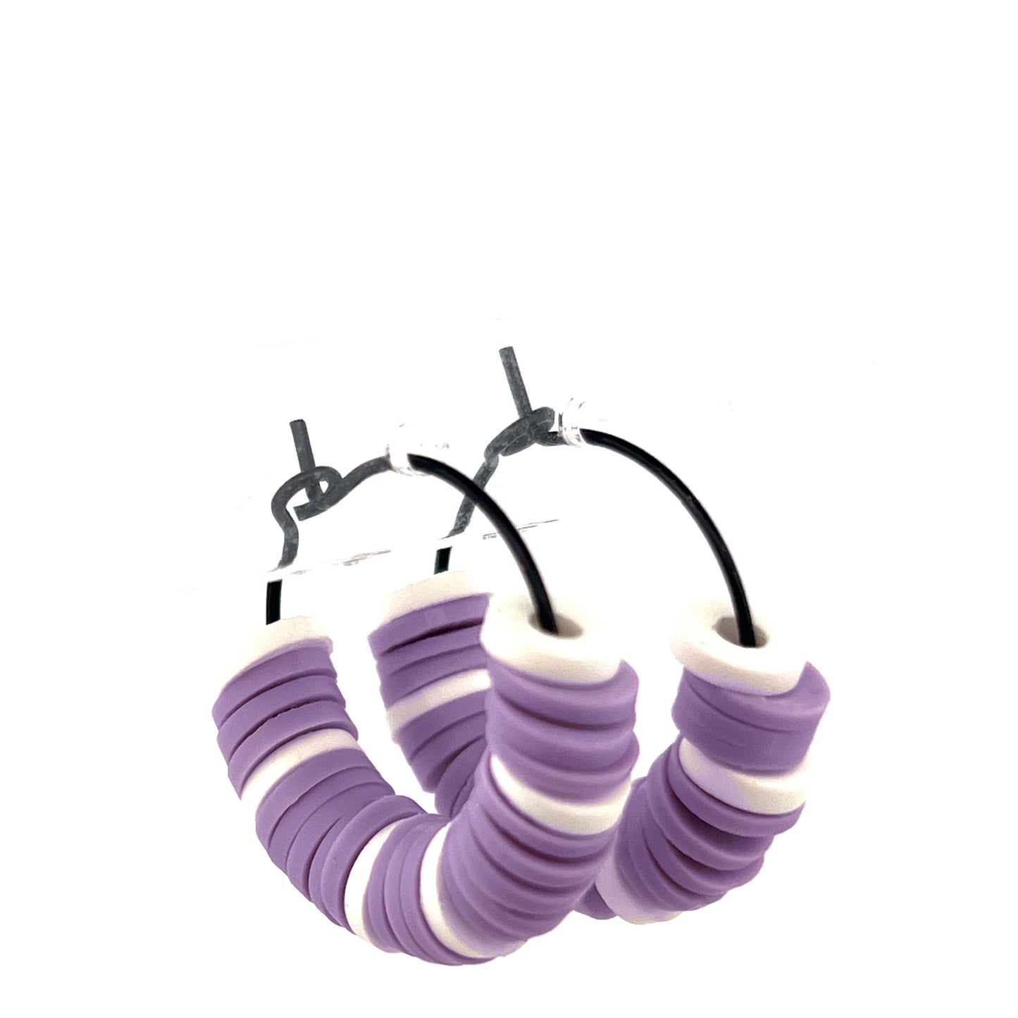 Polymer Clay Bead Hoops