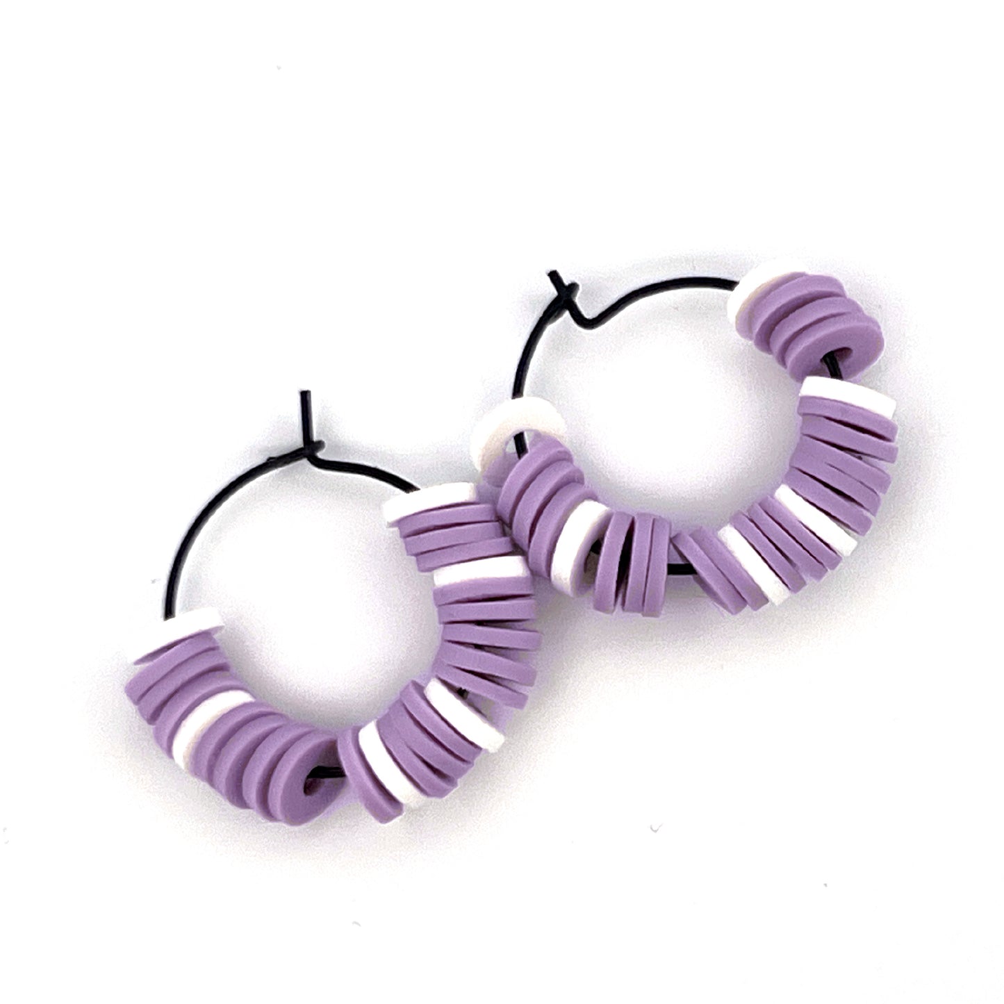 Polymer Clay Bead Hoops